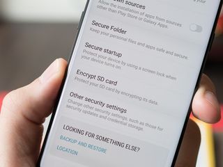 Galaxy S8 SD card encryption