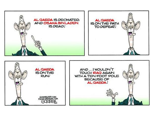 Obama cartoon al Qaeda Barack Obama