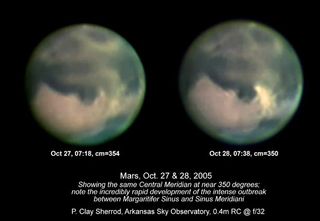 Major Dust Storm on Mars Visible with Backyard Telescopes