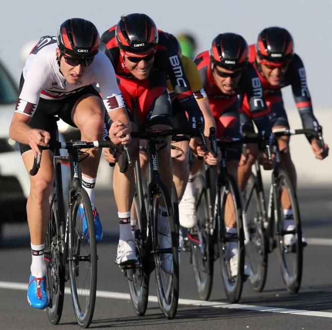 Taylor Phinney leads his BMC teammates