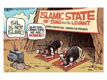 Political cartoon ISIS religion world