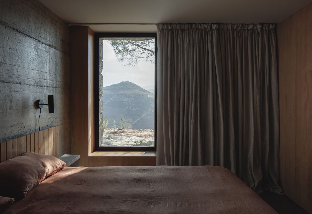 The bedrooms are on the lower level