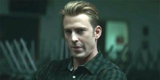 Avengers Endgame Steve Rogers twists mouth in therapy Chris Evans Marvel Studios