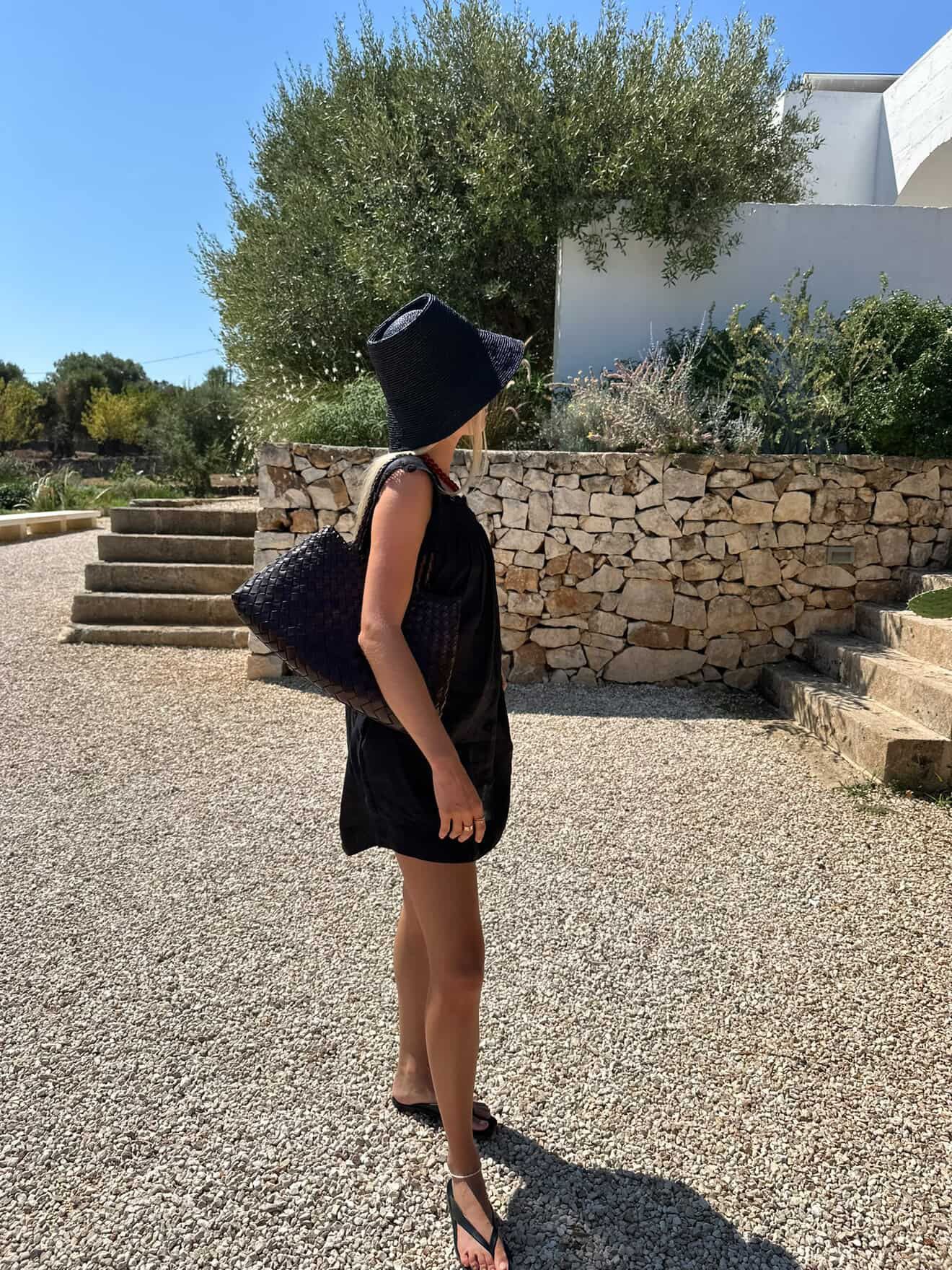 black beachy dress