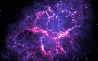 The Crab Nebula, as promoted on NASA's social media to honor Prince.