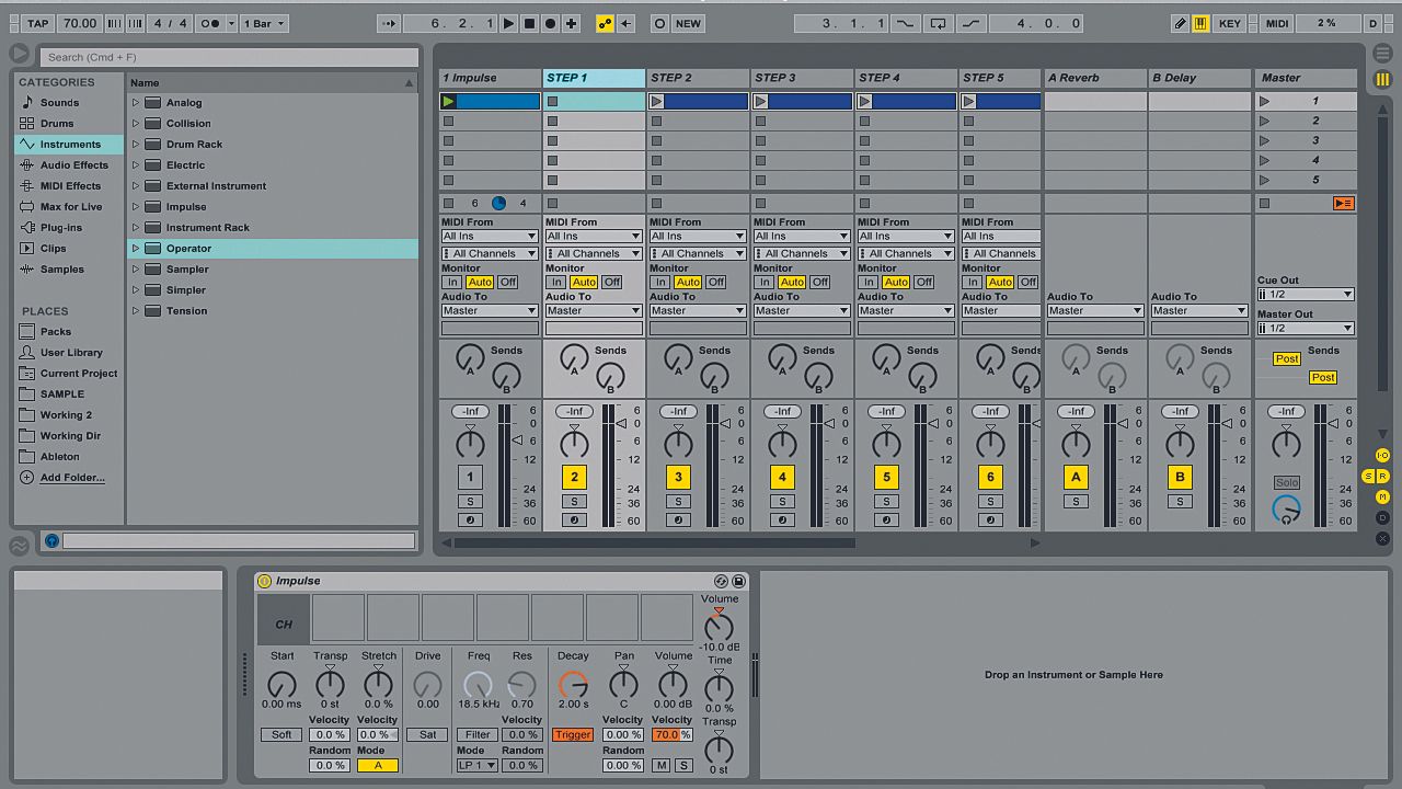 Randomising trap hihats with Ableton Live's Impulse MusicRadar