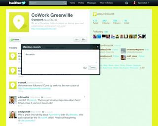 Twitter overlay example