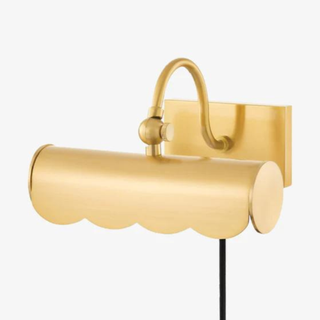 A gold sconce