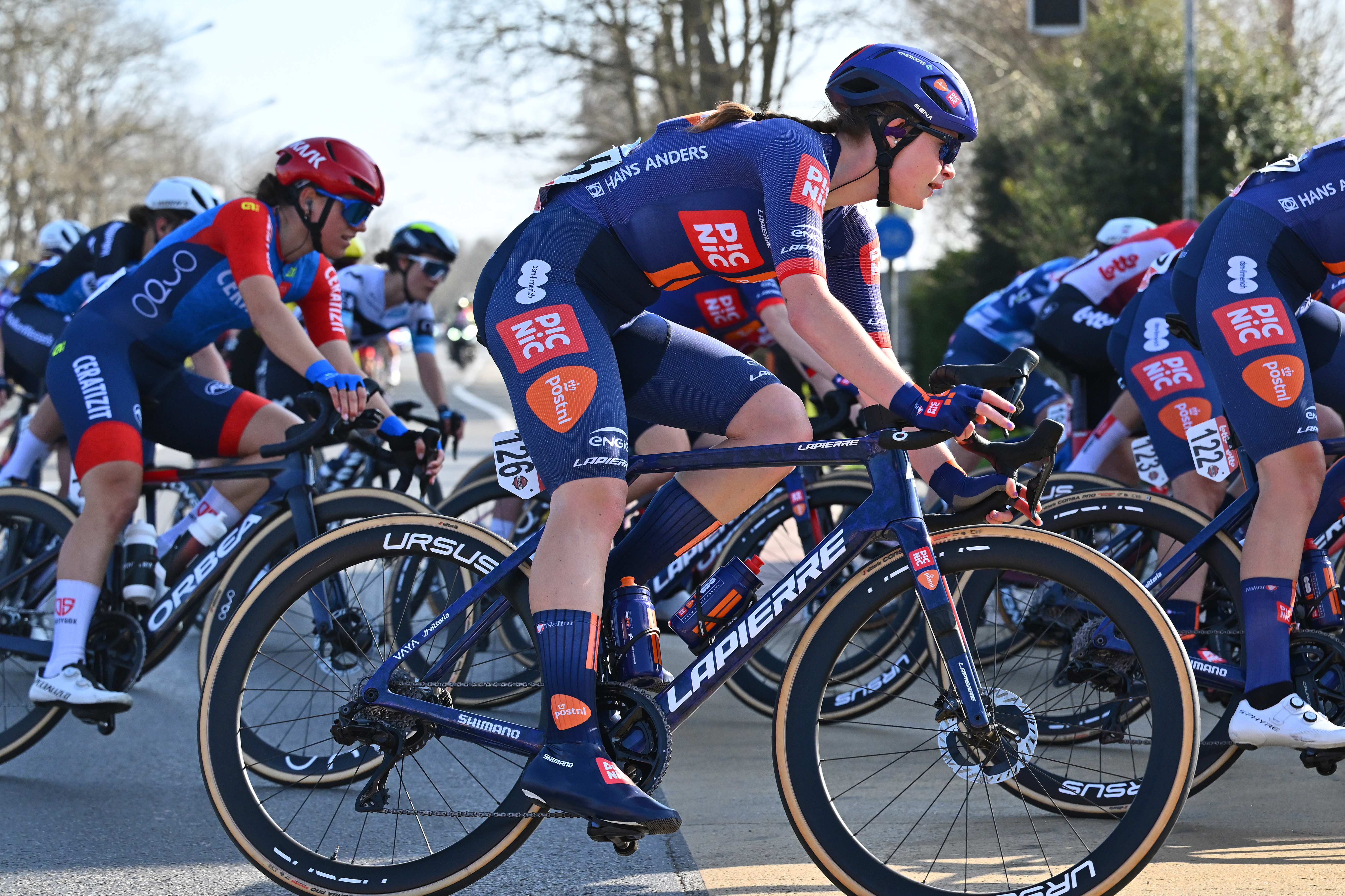 Abi Smith riding a bike
