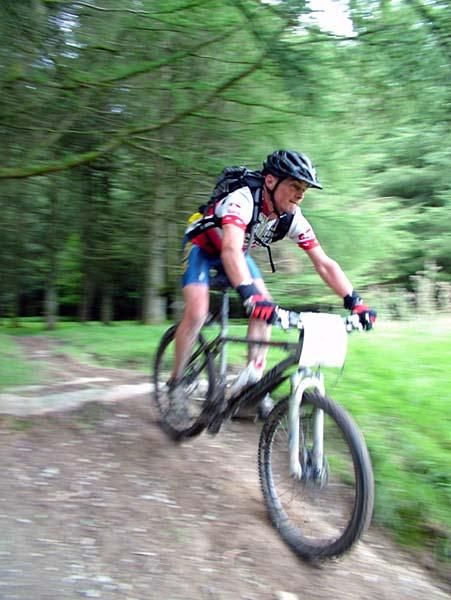 A rider rolls along on the second last day.