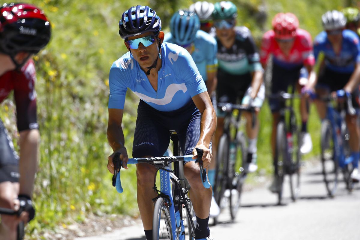Andrey Amador (Movistar) got into the early break