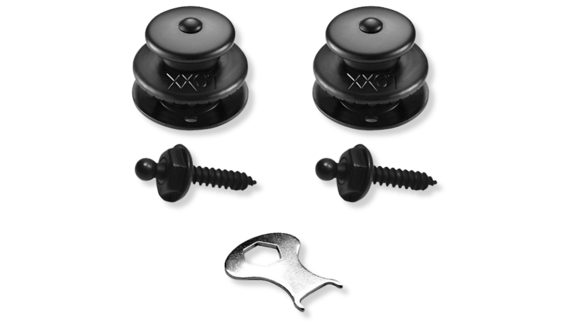 A Loxx Strap Lock System with proprietary tool