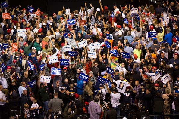 A Trump rally.