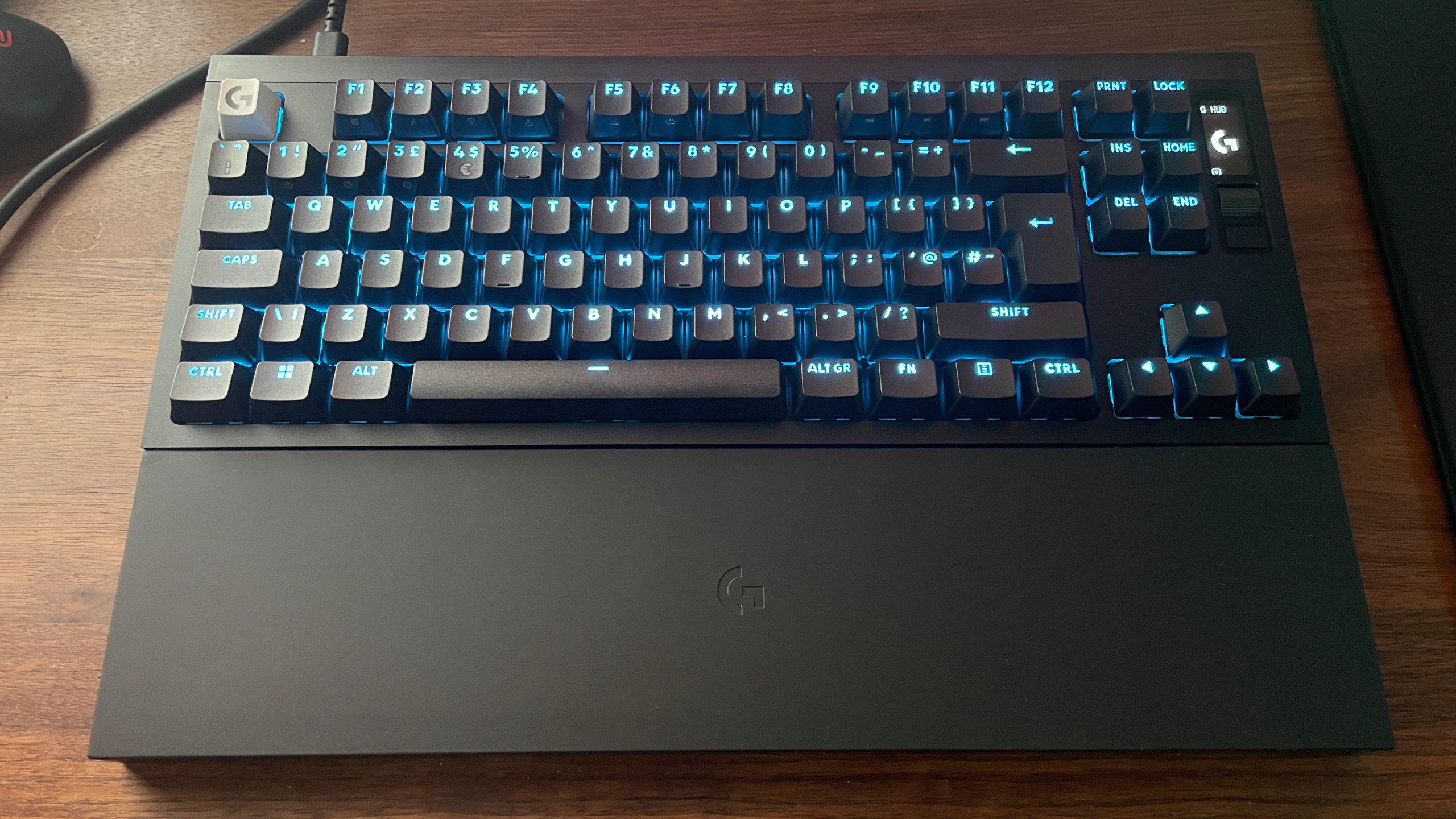 A Logitech G Pro X2 Rapid gaming keyboard