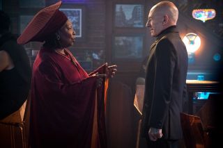 Patrick Stewart and Whoopi Goldberg in Star Trek: Picard Season 2