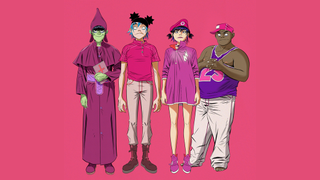 Some of the characters in the Gorillaz universe