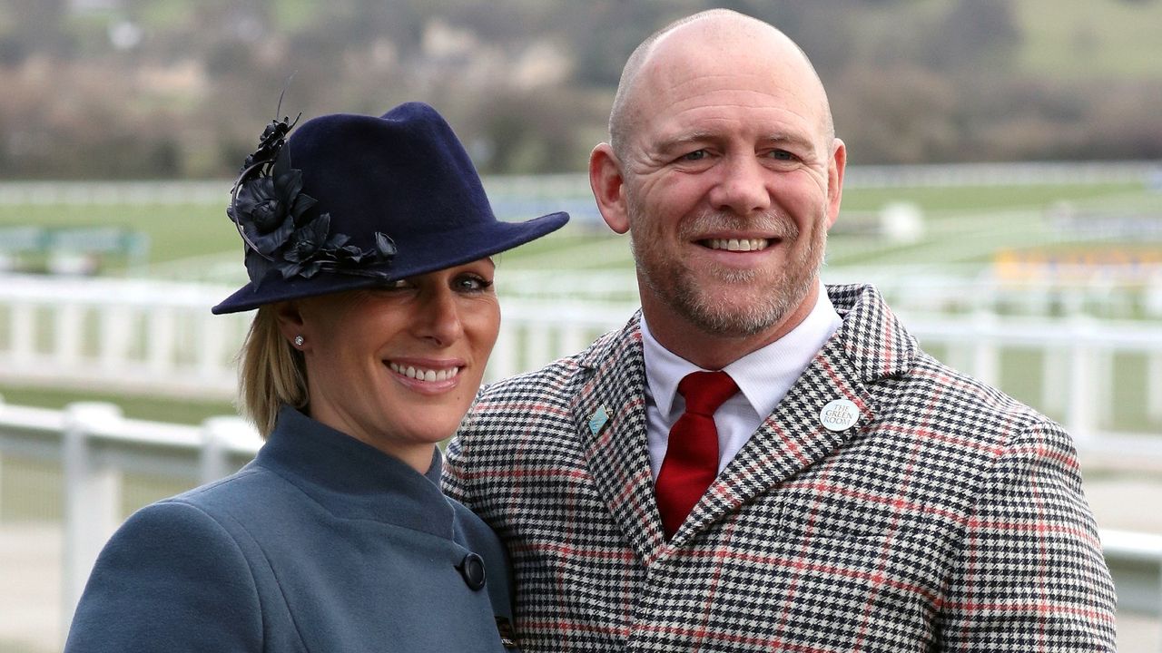 File photo dated 12/3/2020 of Zara Tindall and Mike Tindall during day three of the Cheltenham Festival at Cheltenham Racecourse. Mike Tindall has announced wife Zara, the Queen&#039;s grand-daughter, is pregnant with their third child.