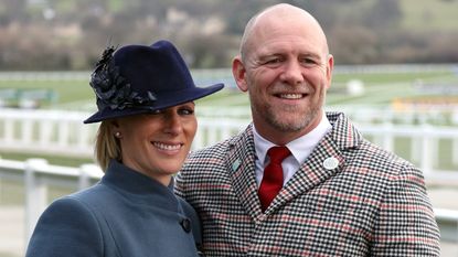 File photo dated 12/3/2020 of Zara Tindall and Mike Tindall during day three of the Cheltenham Festival at Cheltenham Racecourse. Mike Tindall has announced wife Zara, the Queen's grand-daughter, is pregnant with their third child.