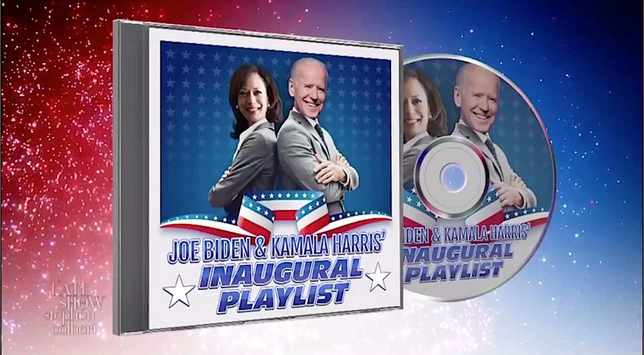 The Late Show remixes Biden playlist