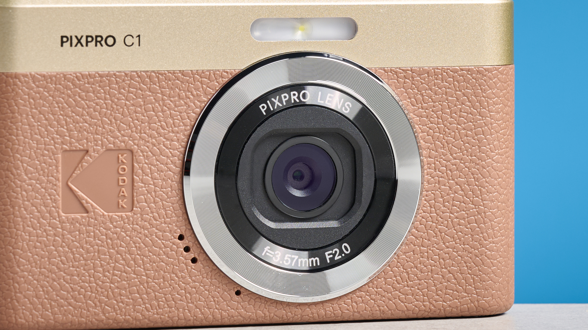 A brown Kodak PIXPRO C1