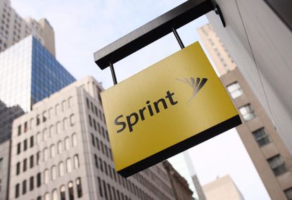 The Sprint logo in New York