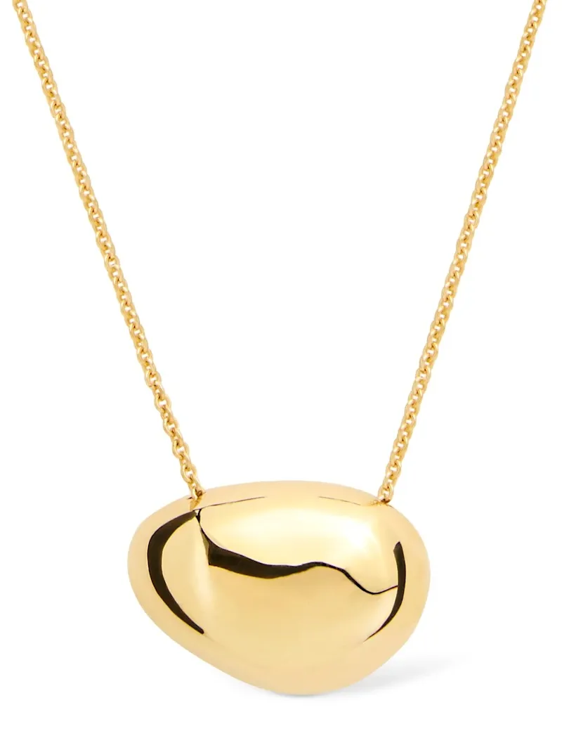 Pebble Long Necklace - Otiumberg - Women - Gold - Unique