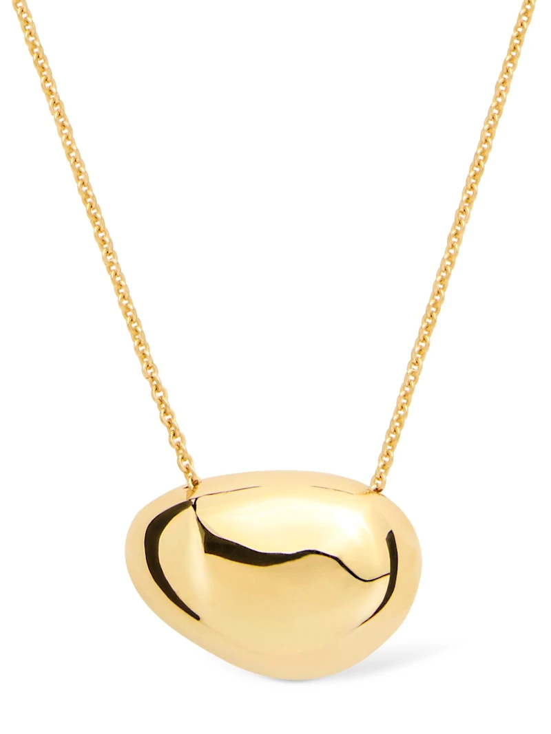 Pebble Long Necklace - Otiumberg - Women - Gold - Unique