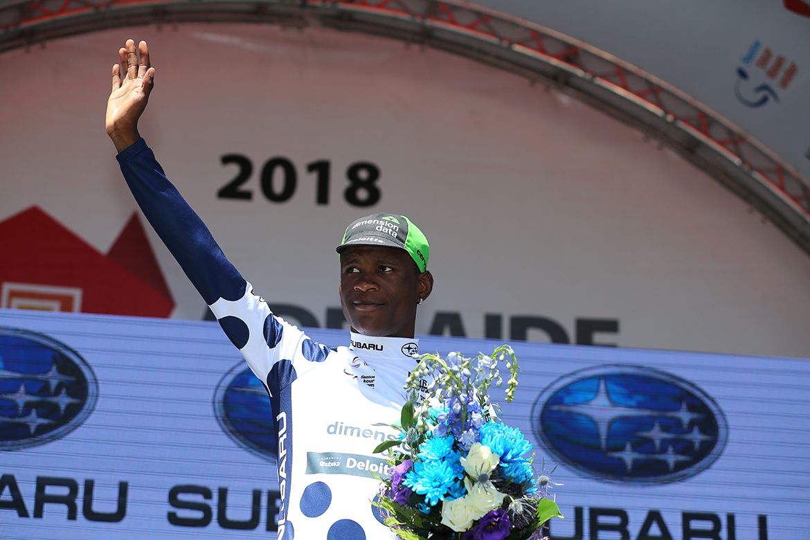 The KOM jersey remains with Nic Dlamini of Dimension Data