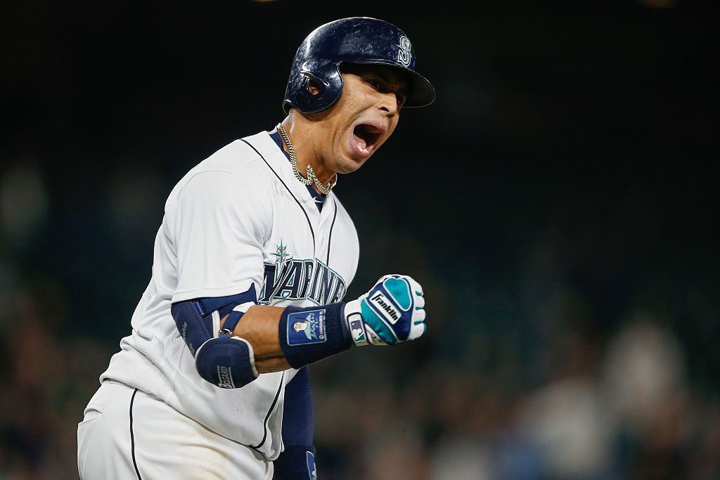 A mariachi band is following Mariners player Leonys Martin all day.