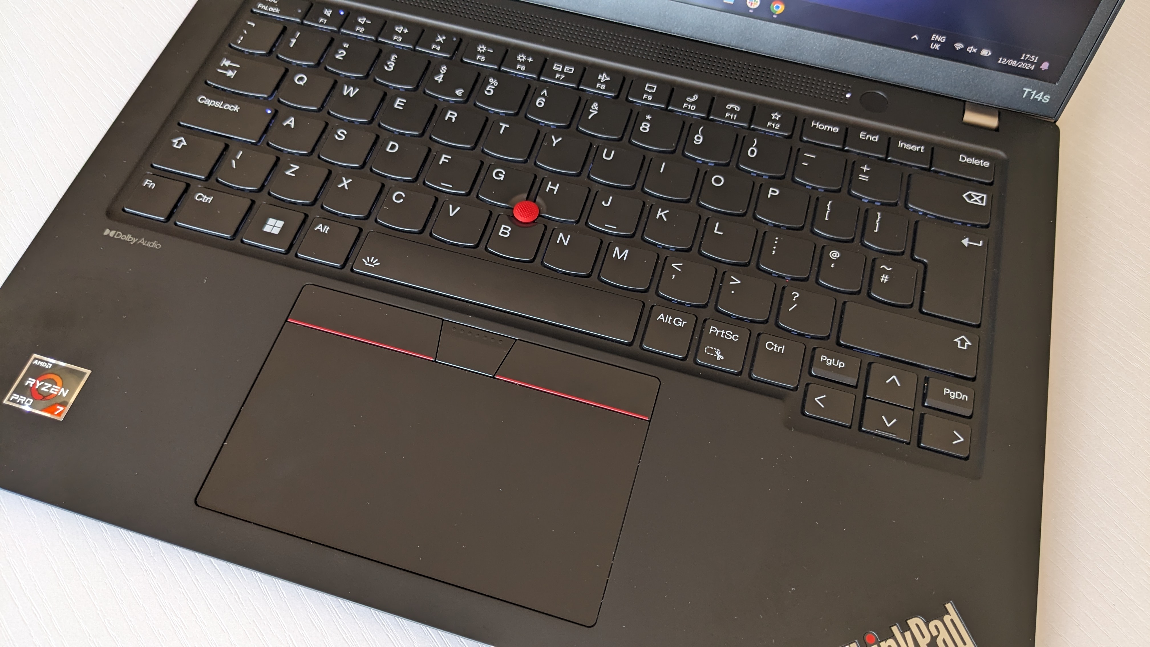 Lenovo ThinkPad T14s Gen 4 during our review