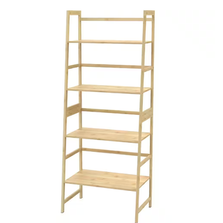 tall bamboo ladder bookshelf