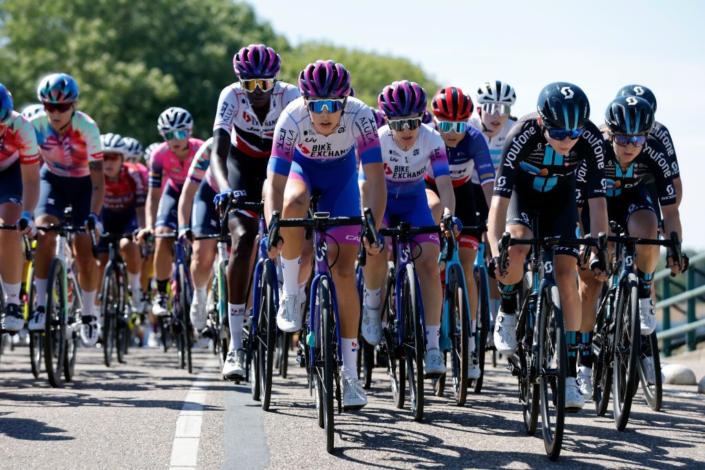 GENNEP NETHERLANDS SEPTEMBER 01 Georgia Baker of Australia and Team BikeExchange Jayco competes during the 25th Simac Ladies Tour 2022 Stage 3 a 1391km stage from Gennep to Gennep SLT2022 UCIWWT on September 01 2022 in Gennep Netherlands Photo by Bas CzerwinskiGetty Images