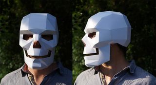 Geometric Halloween masks