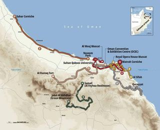 The Tour of Oman route