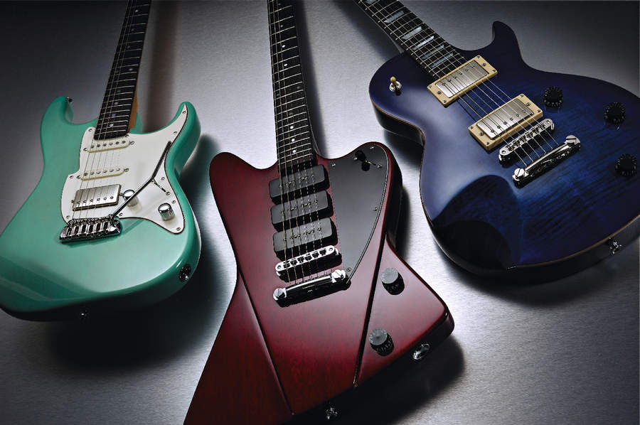 Fret-King&#039;s new range with the Super 60HB (far left).