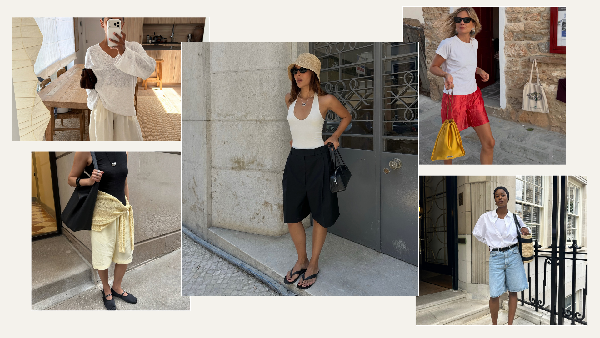 Five different summer shorts outfits for 2026