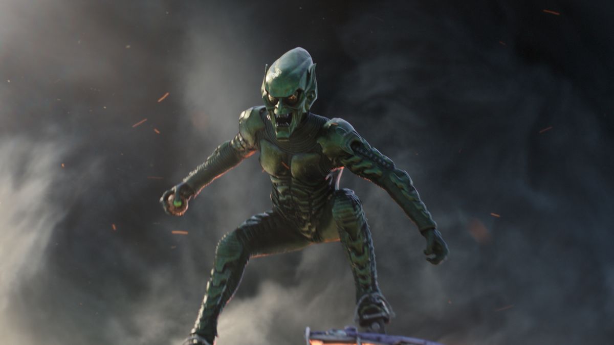 SPIDER-MAN: NO WAY HOME Concept Art Shows Unused Green Goblin Glider -  Nerdist