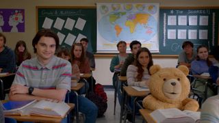 Max Burkholder as John Bennett and Ted in Ted on Peacock
