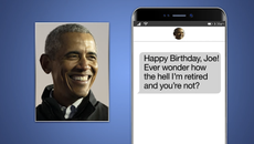 Obama faux birthday greetings