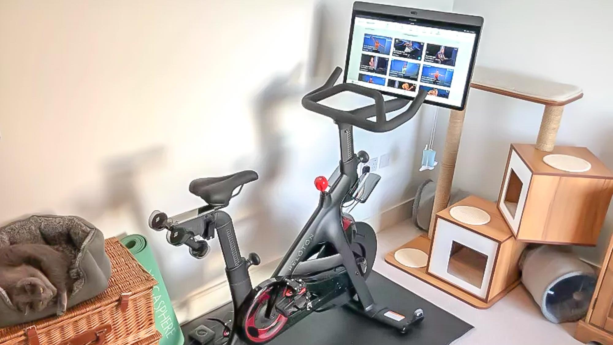 Peloton Bike+ in a person's living room