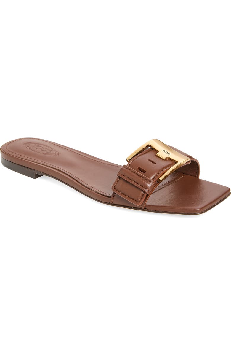 buckle slide sandals