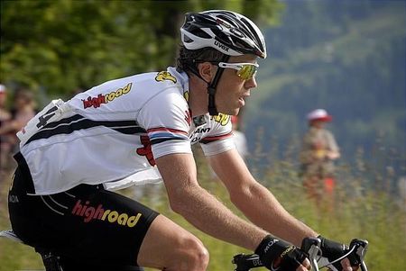 Kim Kirchen (High Road) rides in the Tour de Suisse... on his way to the stage win and the overall lead