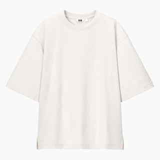 Uniqlo Airism T-Shirt in white flat lay