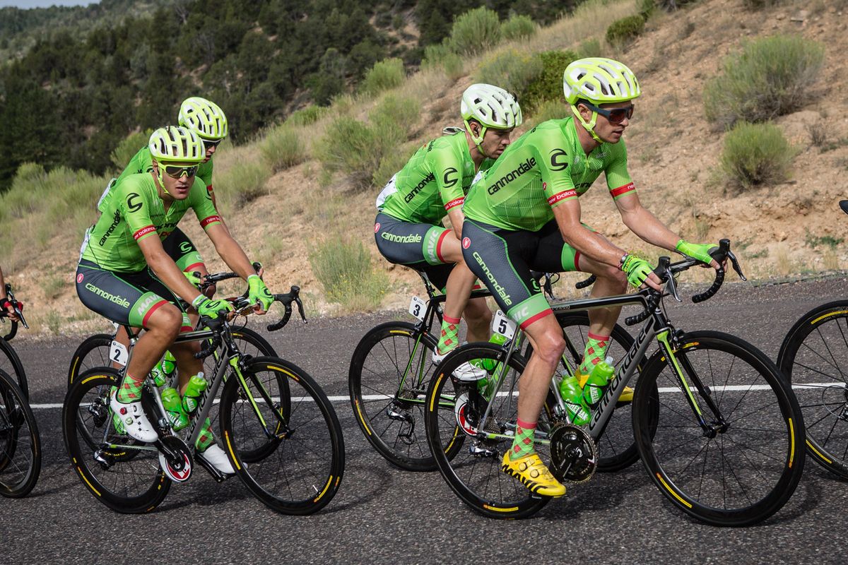 Cannondale-Drapac stayed together before working to help bring back the break