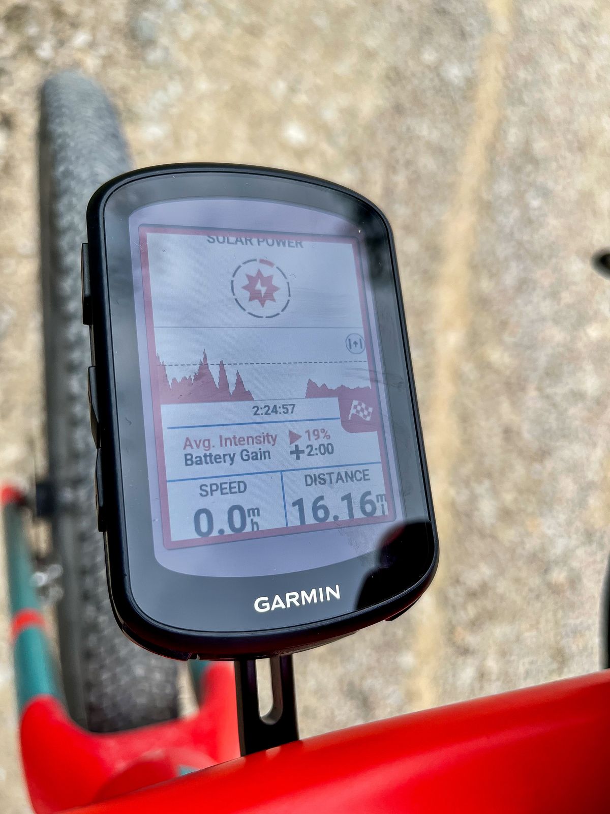 A Garmin Edge 840 computer