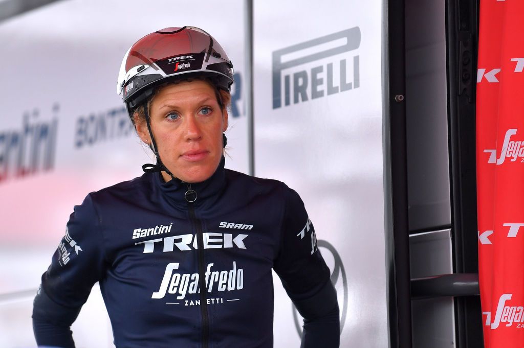 CHIMAY BELGIUM JUNE 22 Ellen Van Dijk of The Netherlands and Team Trek Segafredo at start during the 9th Lotto Belgium Tour 2021 Prologue a 44km Individual Time Trial stage from Chimay to Chimay ITT LottoBelgTour LottoBelgiumTour on June 22 2021 in Chimay Belgium Photo by Luc ClaessenGetty Images