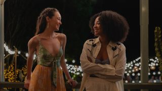 Alycia Debnam-Carey as Milla, Aisha Dee as Chanelle in Apple Cider Vinegar.