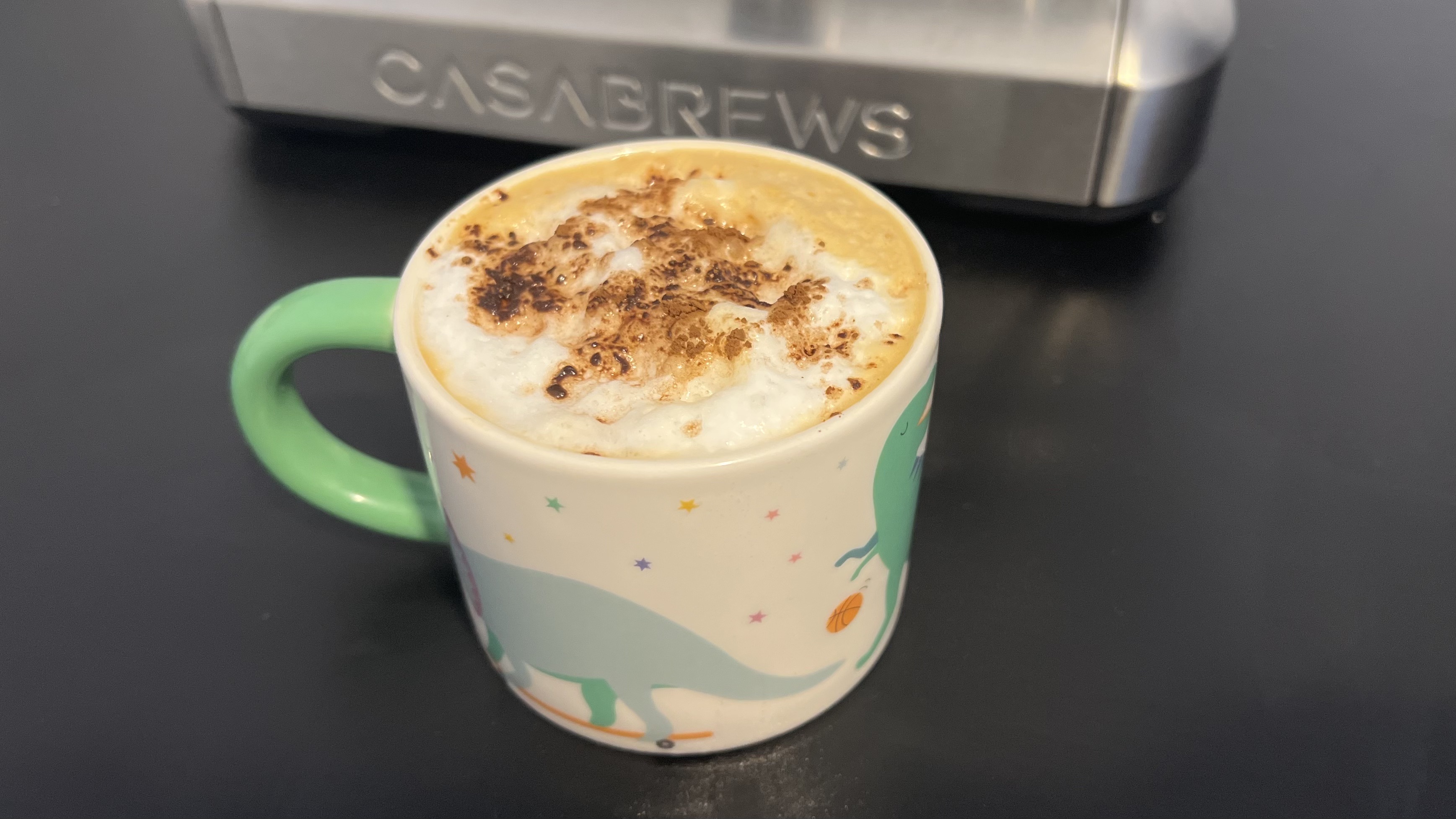 Cappuccino prepared using Casabrews Ultra Espresso Machine