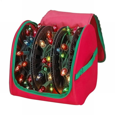 Ctnporpo Light Storage Tear Proof Christmas Fairy Light Bag Ornament Storage Containers Holiday Decor Storage Bag for Baubles String Lights Storage Shelves Closet Organizers