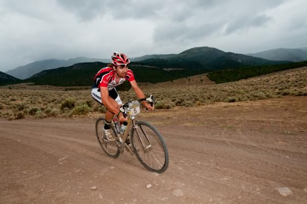 Jamis/Sutter Home rider Jamie Driscoll appeared to enjoy the opportunity to dust of the CX bike in July.